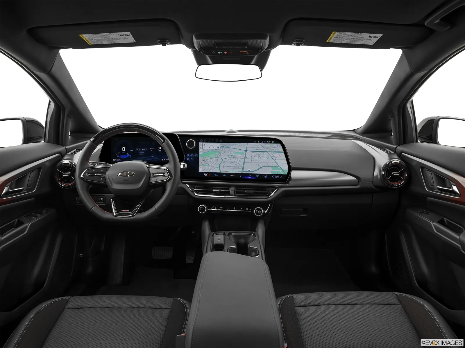 Chevrolet Equinox EV interior, Front row
