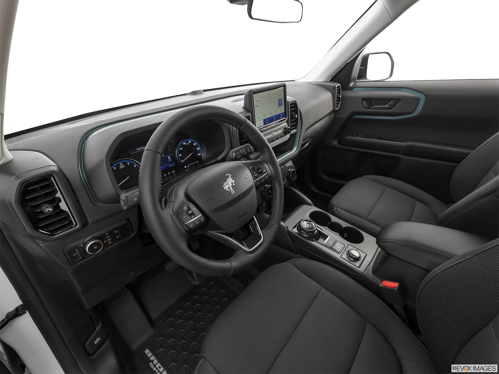 Ford Bronco Sport interior, Front row