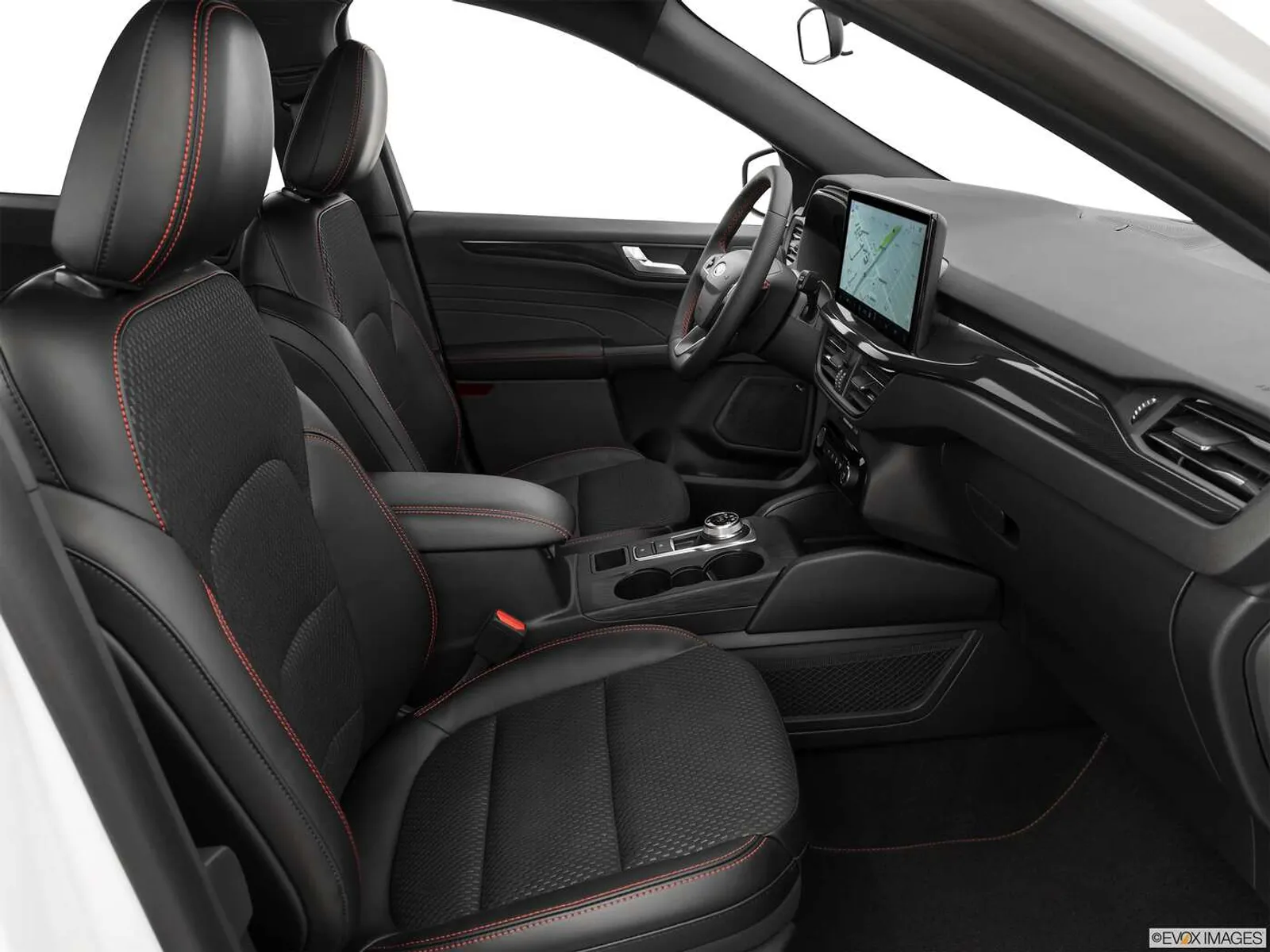 Ford Escape interior, Front row